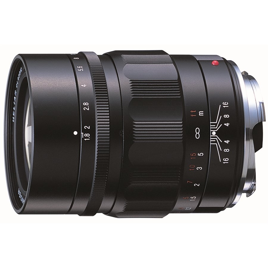  This f/1.8 75mm Heliar Classic is slightly faster than Leica